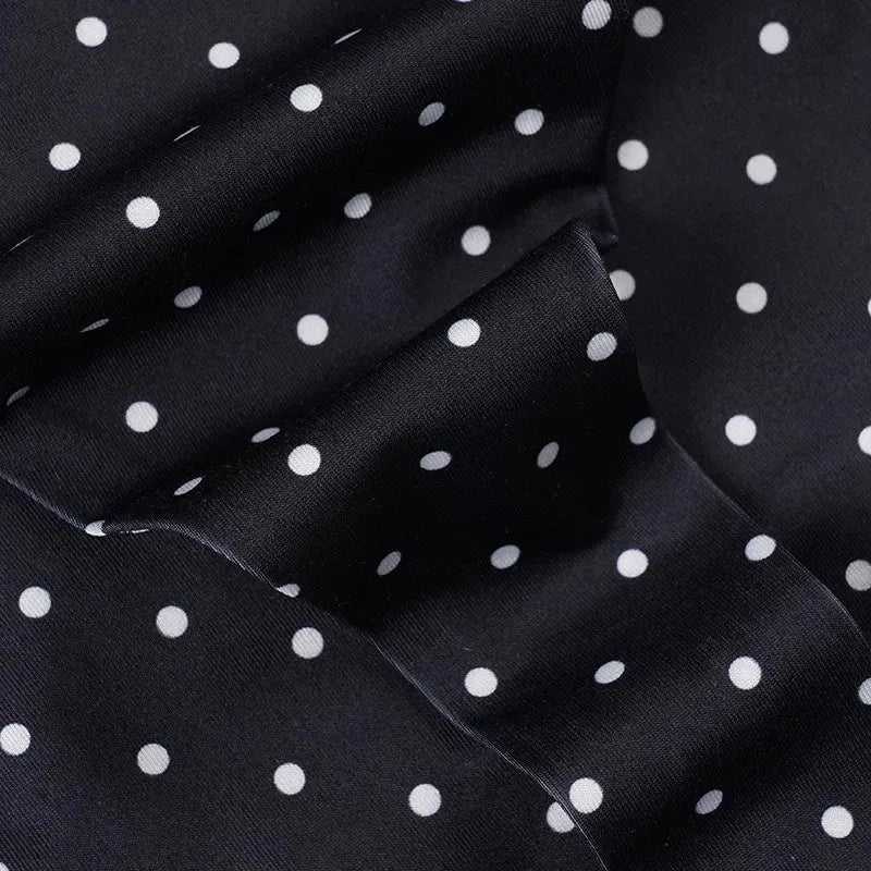 Polka Dot Ruffled Bikini Set - Fashionpara