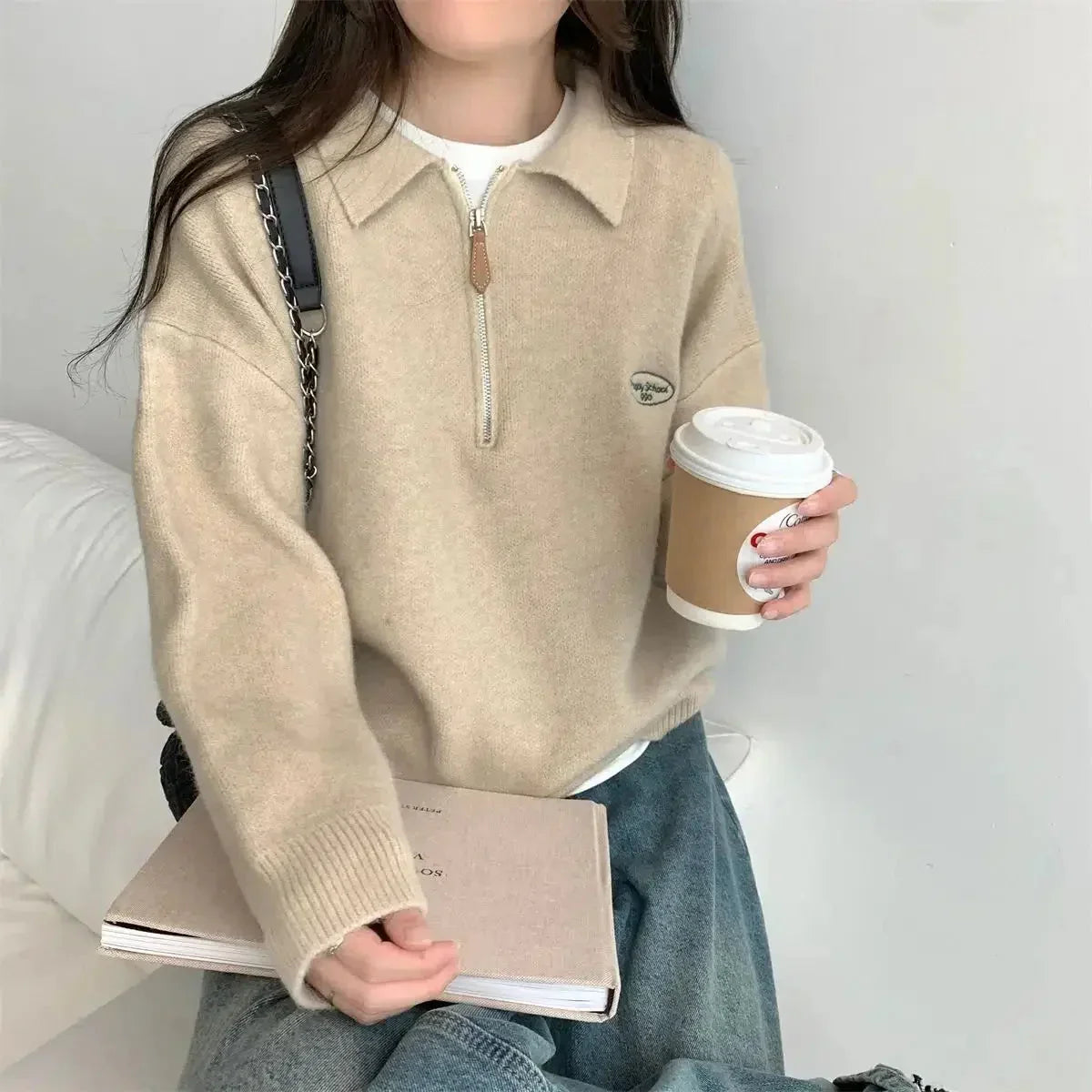 Polo Collar Sweater 3