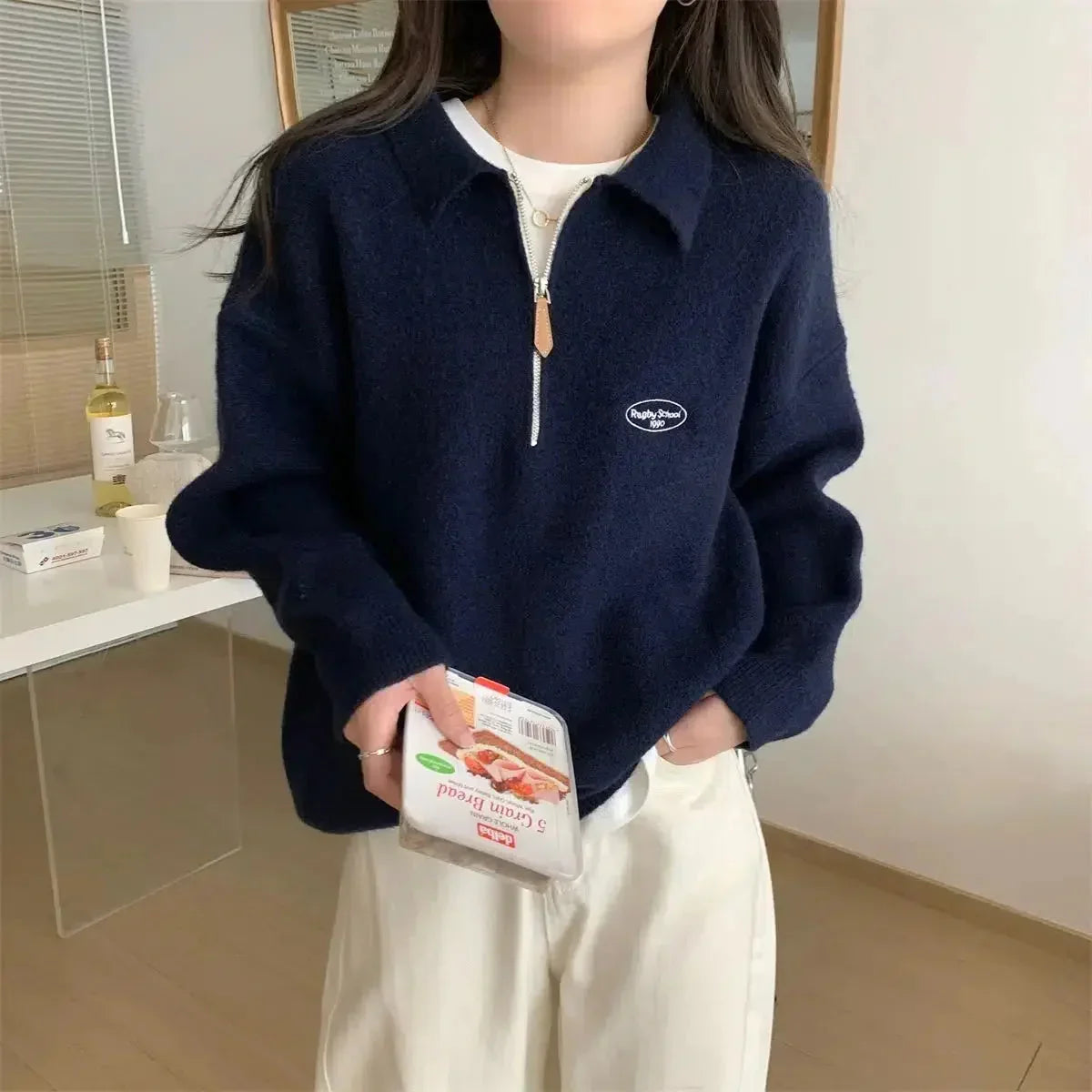 Polo Collar Sweater 6