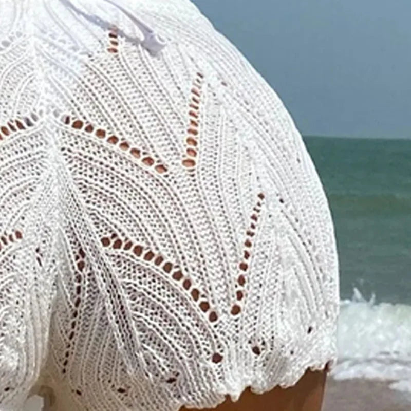 Polyester Knitted Bikini Block Short