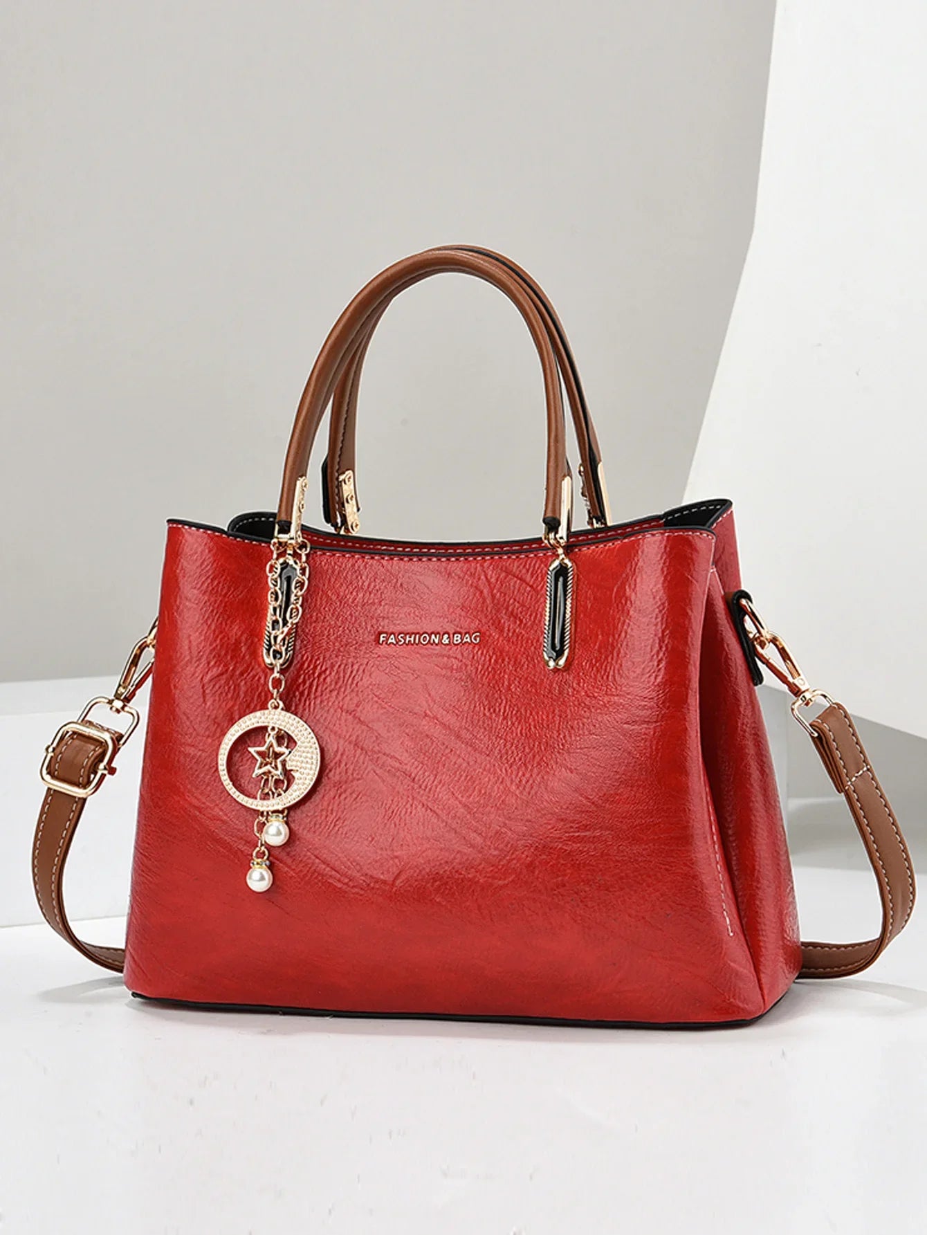 Pure Color Simple Senior Women's Crossbody Handbag