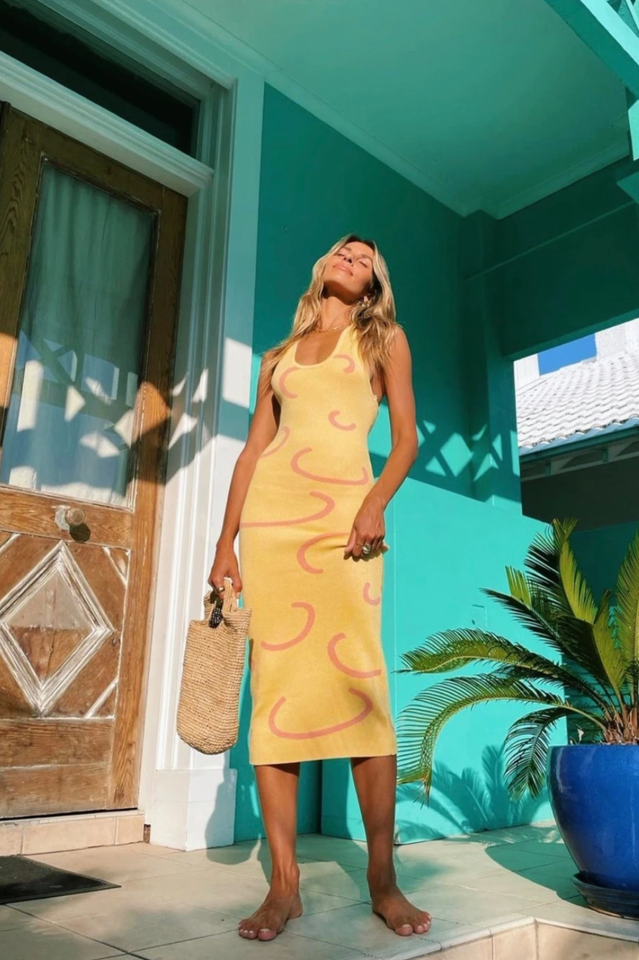 Summer Weekend Knit Midi Dress