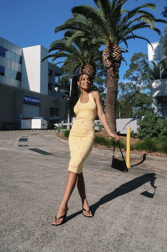 Summer Weekend Knit Midi Dress