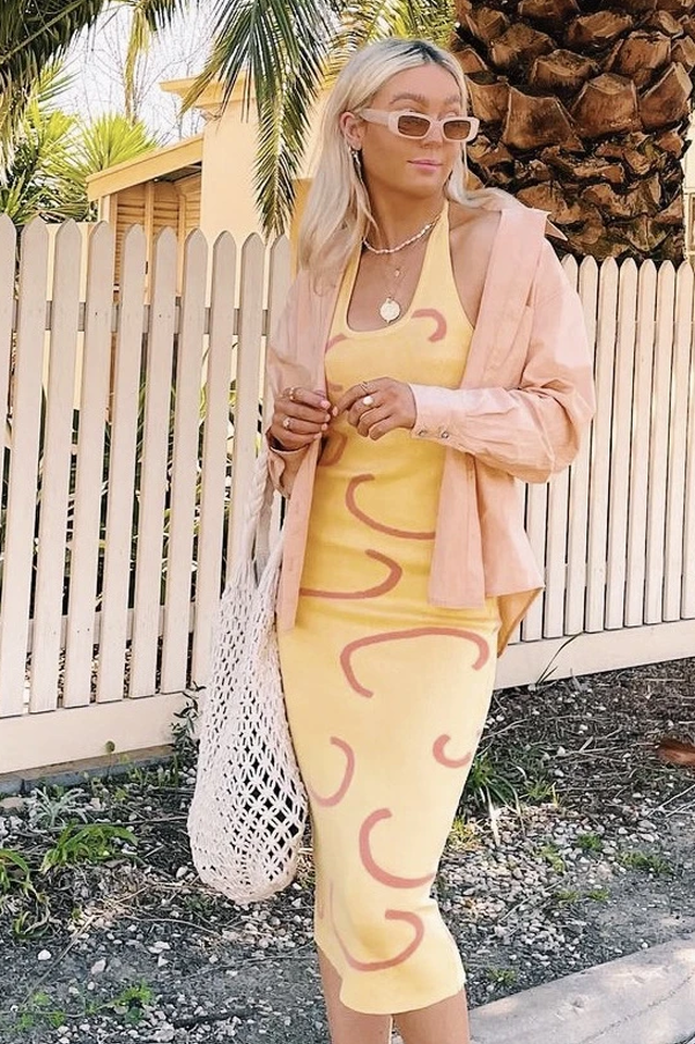 Summer Weekend Knit Midi Dress