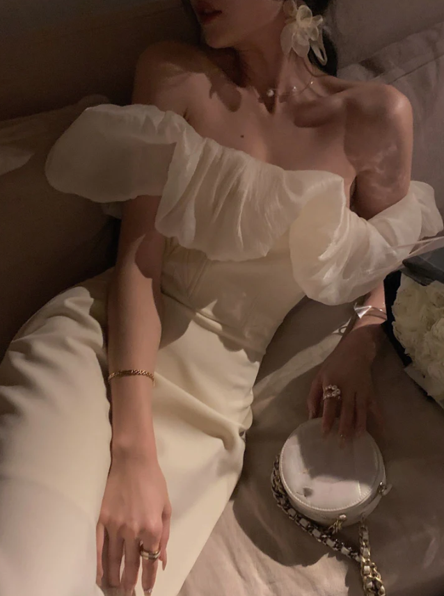 SUMMER OFF SHOULDER PATCHWORK PARTY ELEGANT FASHION OUTFITS ELEGANT MIDI WOMEN DRESS - Fashionpara