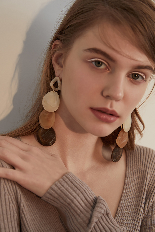 Acrylic Long Earrings - Fashionpara