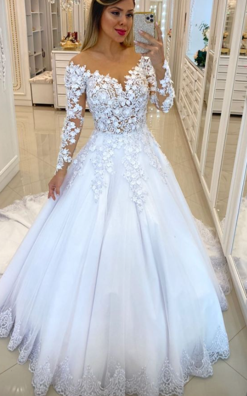 White Dress for Women Formal Party Gowns Wedding Dress