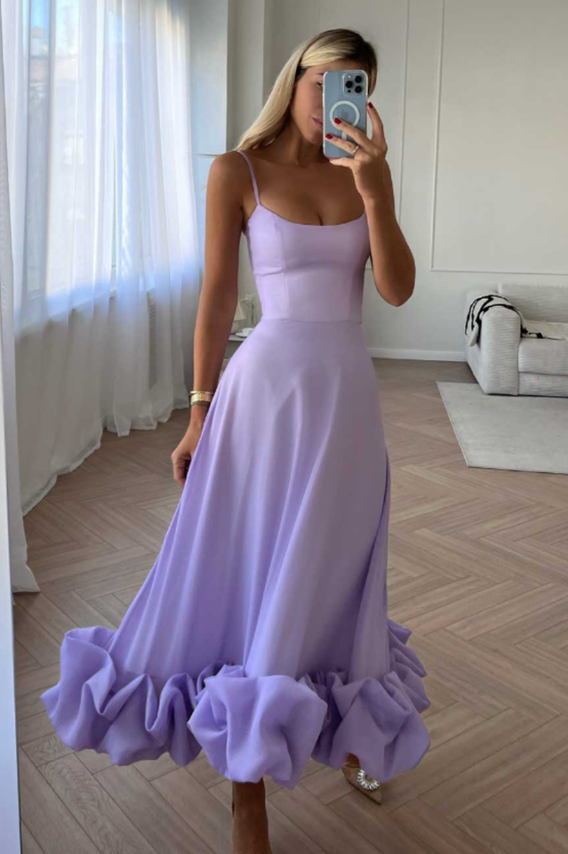 Flounce Bustier Midi Dress - View 4
