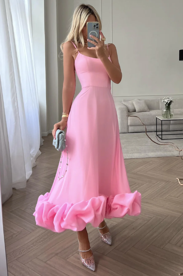 Flounce Bustier Midi Dress - View 5