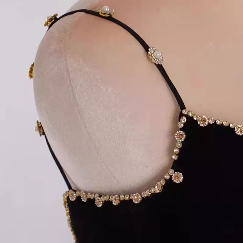 Ball Gown Straps Tulle Champagne Party Dress Long Prom Dress