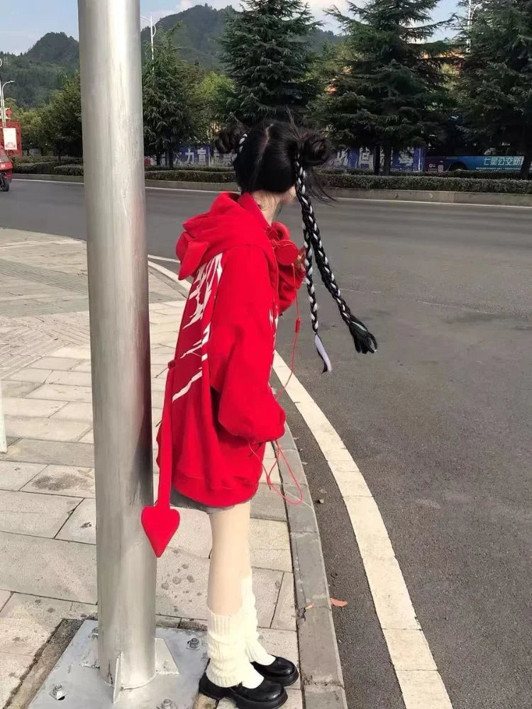 Gothic Kawaii Japanese Streetwear Cool Zip Up Hoodie 6
