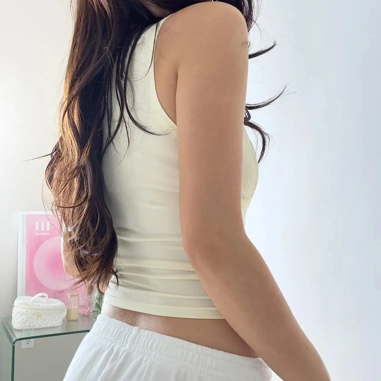 Lace V-Neck Bow Crop Top