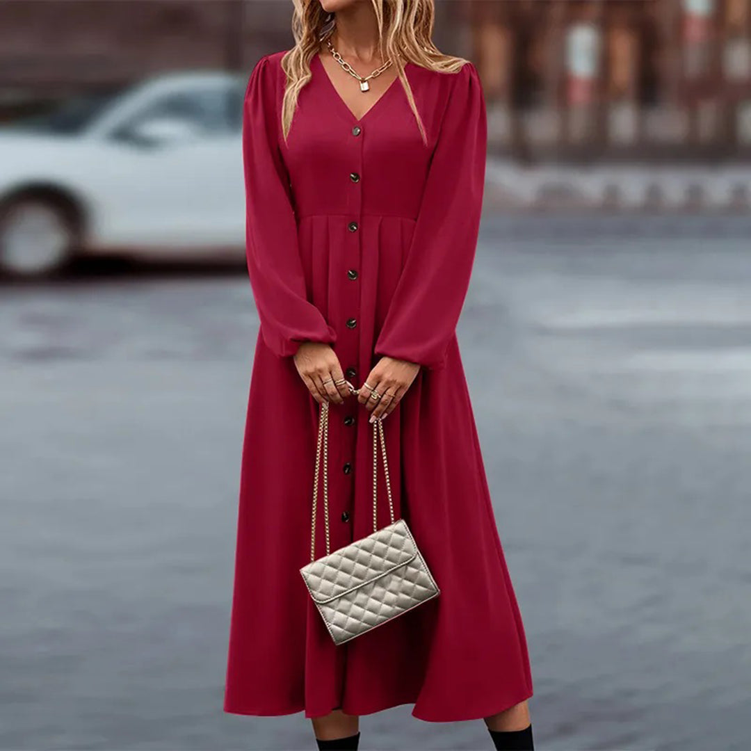 Oneida Boho V-neck Maxi Dress for Women Office and Evening - View 3