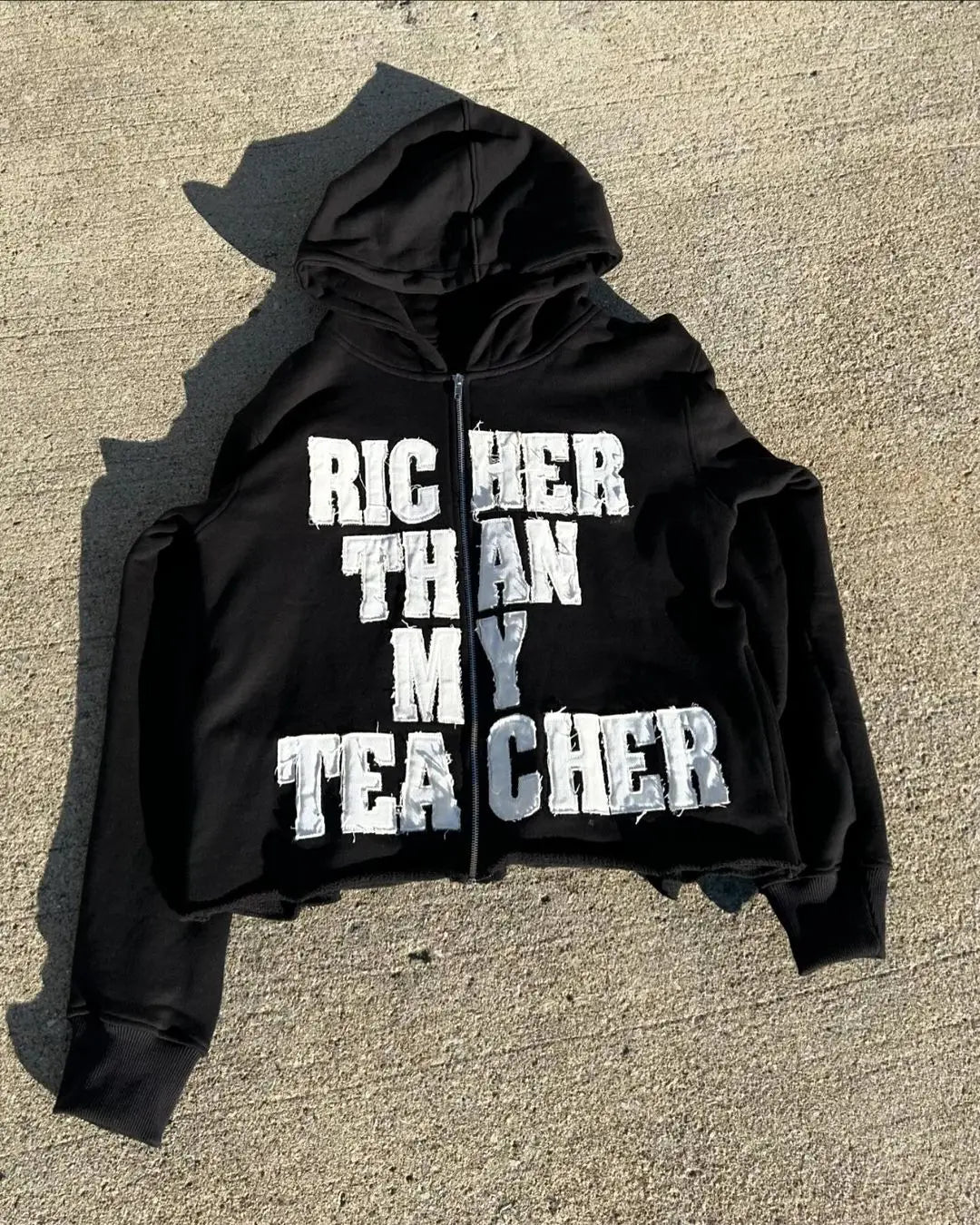 Black Retro Demon Slayer Hoodie 3