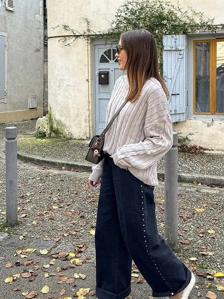 Warm Thick Round Neck Pullover Sweater