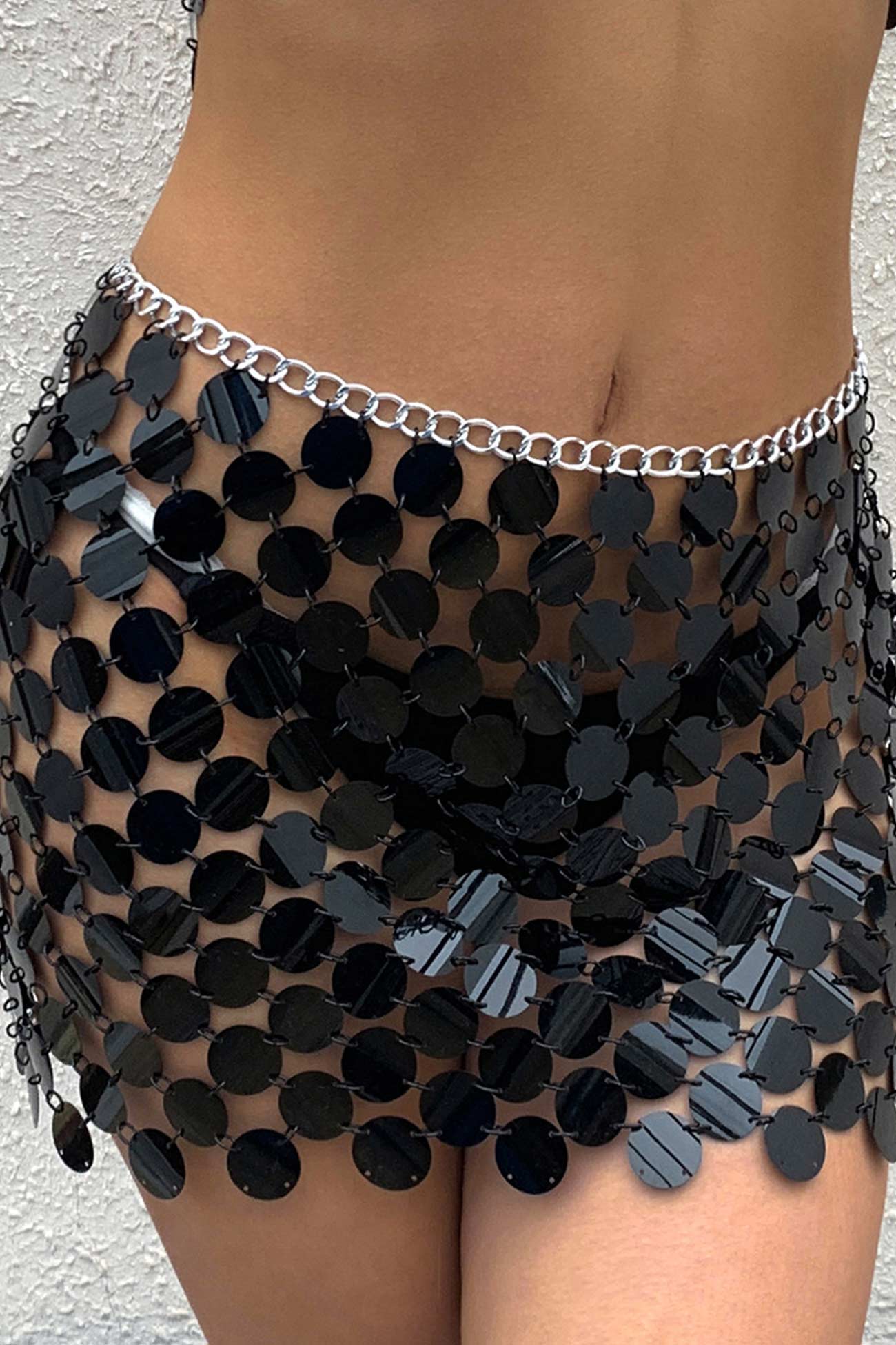 Hand Made Round Sequin Body Chain