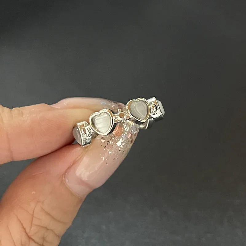 Kpop Dark Geometric Gothic Star Ring