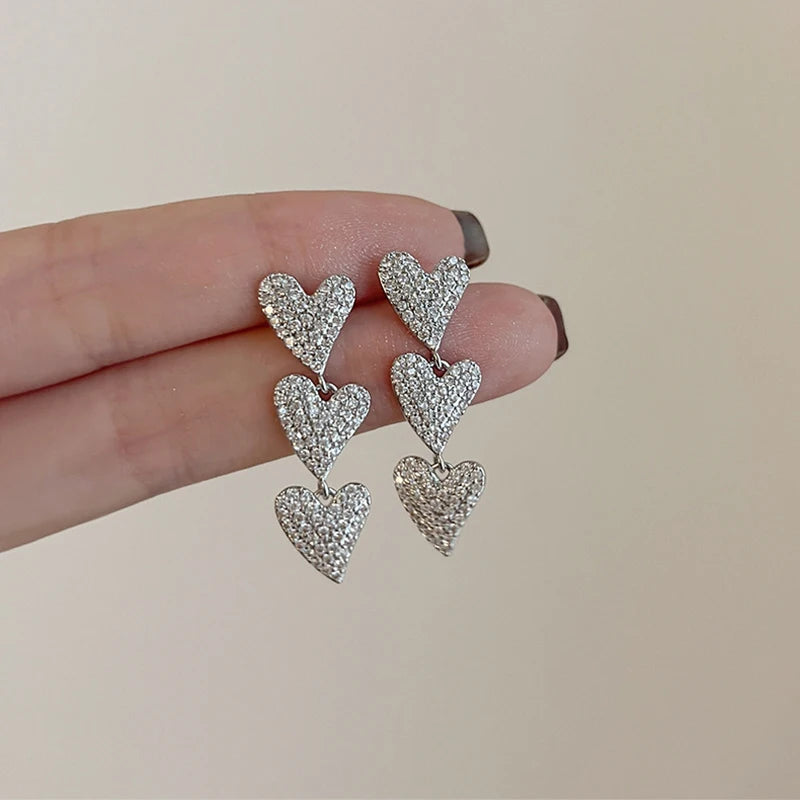 Gloomy Rebel Metal Chain Cross Affection Earring