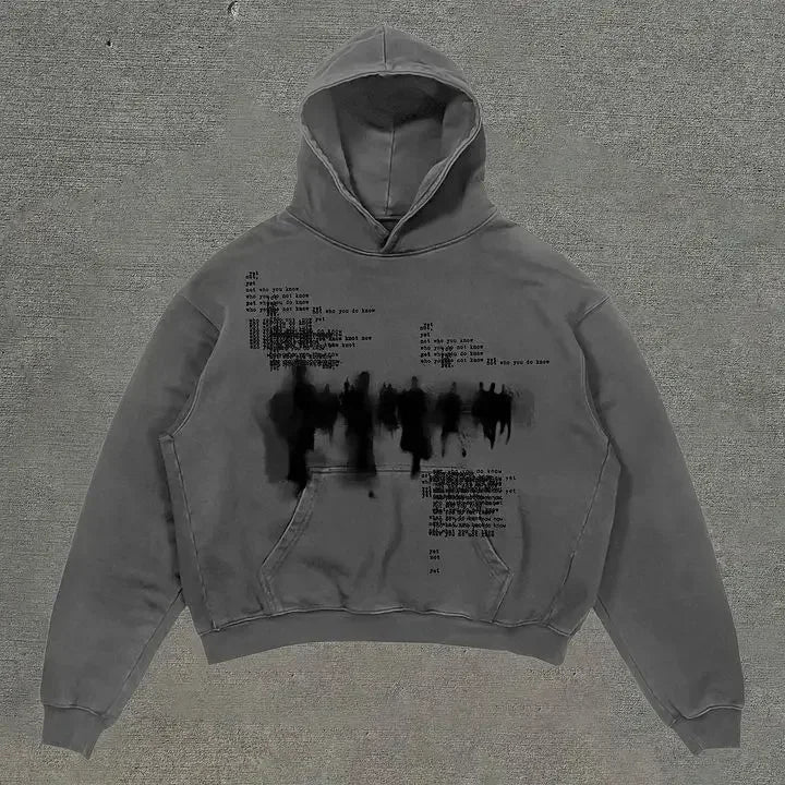 Dark Fashion Design Huge Hoodie