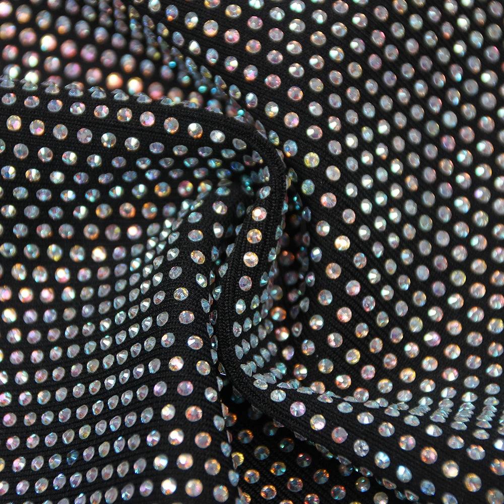 Rhinestone Strapless Cut Out Bodycon Mini Dress - View 15