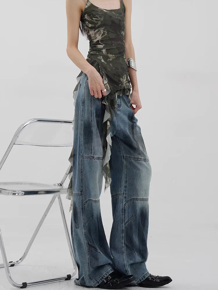 Azure Medieval Loose Harajuku Pant