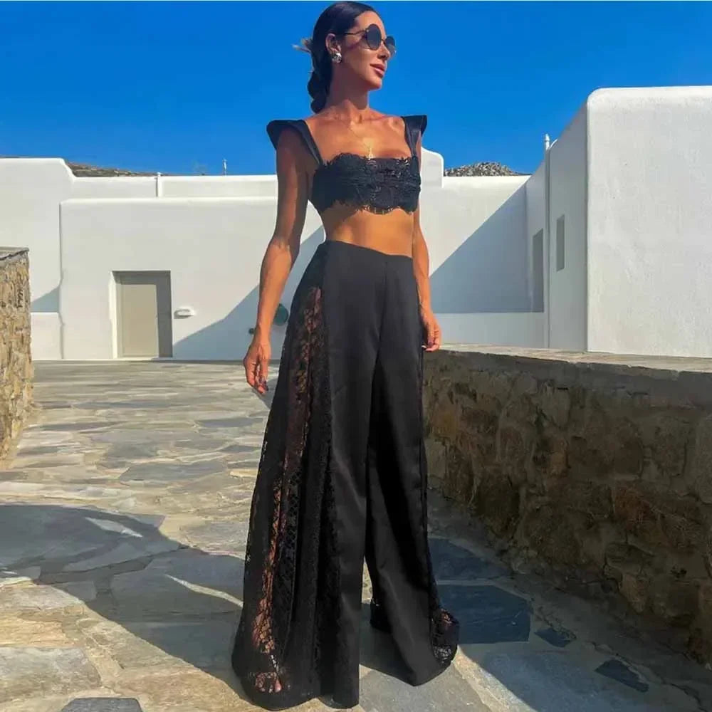 Push Up Bikini Set with Linen Three Piece Swimsuit