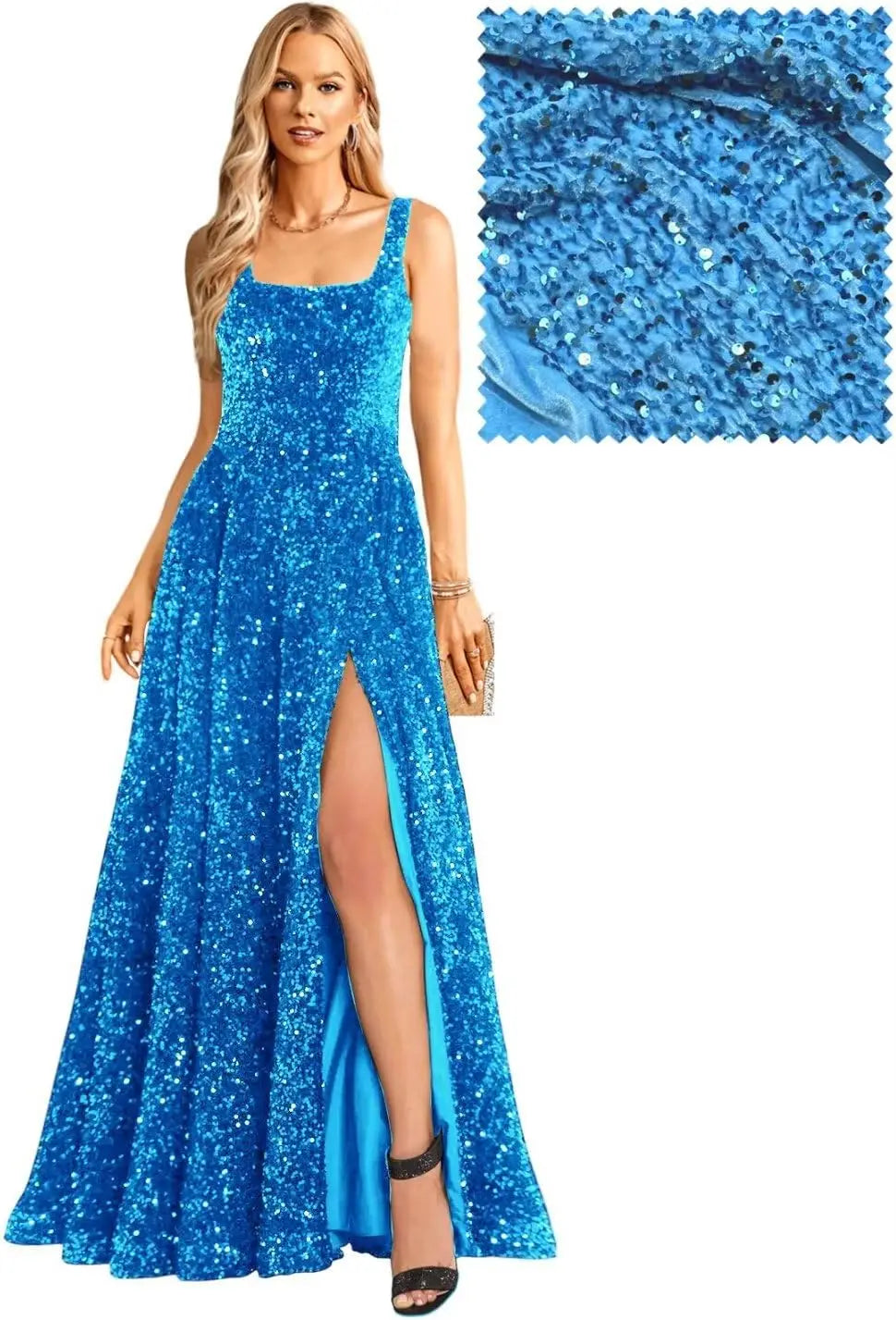 Elegant A-Line Long Sleeve Prom Dress with Pockets 2026