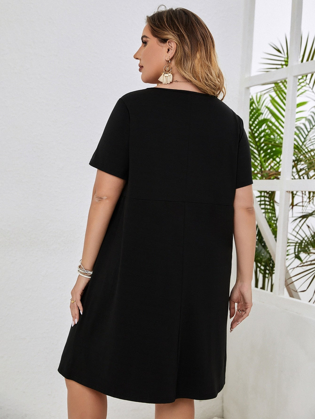 O-Neck Casual Loose Dresses 10