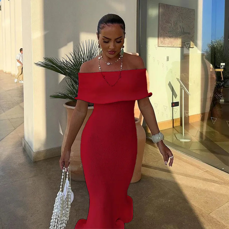 Ruffled Backless Midi Party Dress - View 11