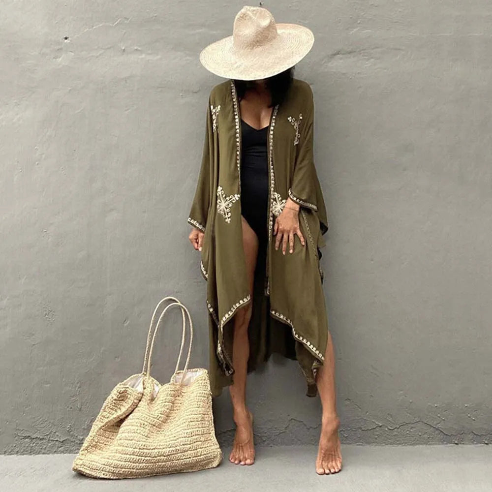 White Crochet Pareos Bikini Cover Up