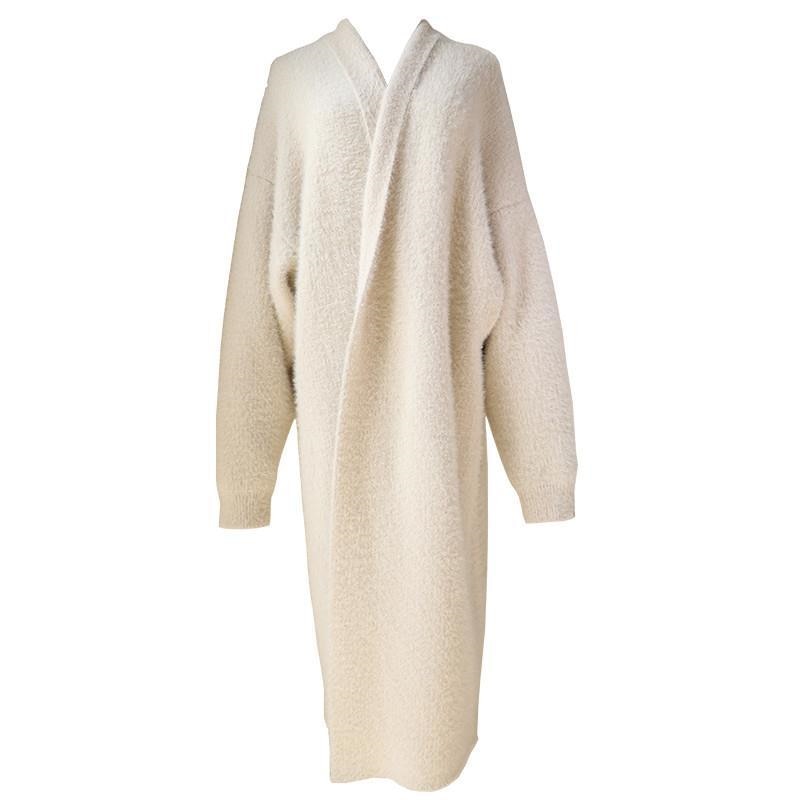 Orro Shop Luxe Faux Mink Fur Cardigan for Elegant Comfort