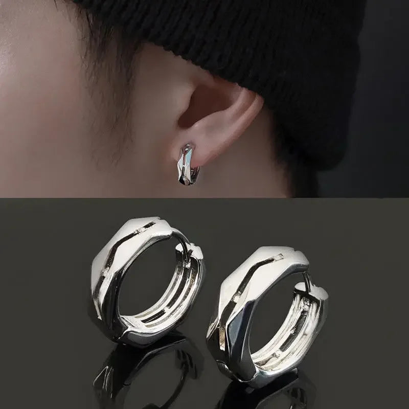 Dark Black Skull Awl Rock Declaration Earring