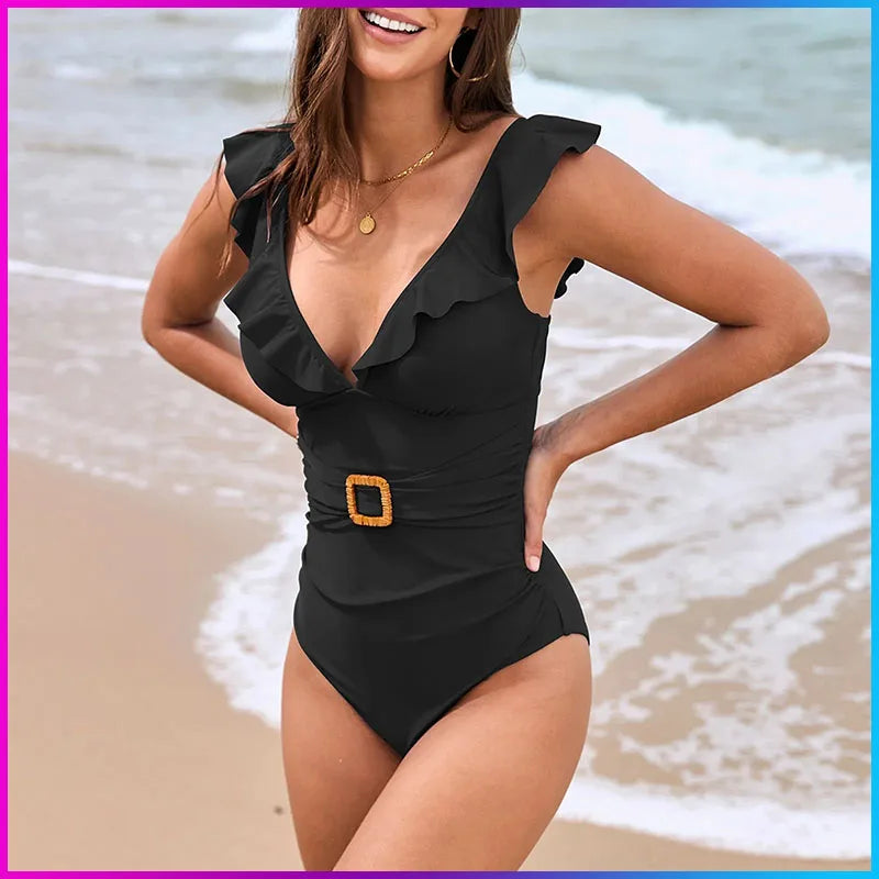 Tummy Control Halter One Piece Set