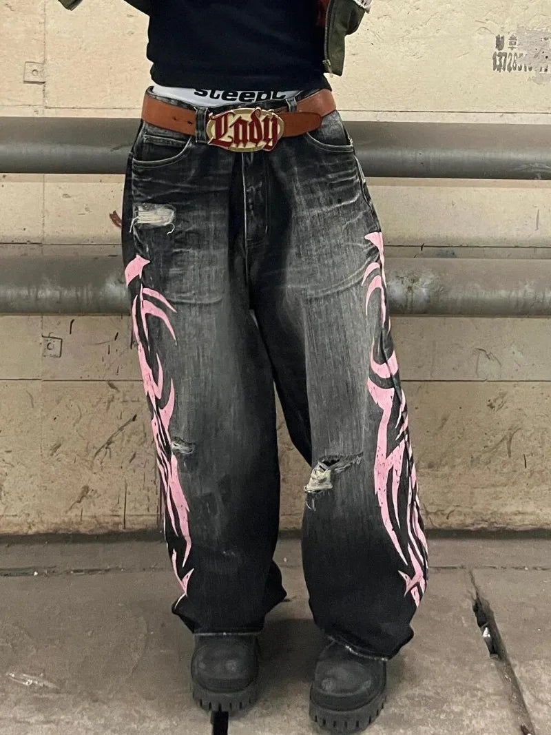 Clean Blade Print Gothic Trouser