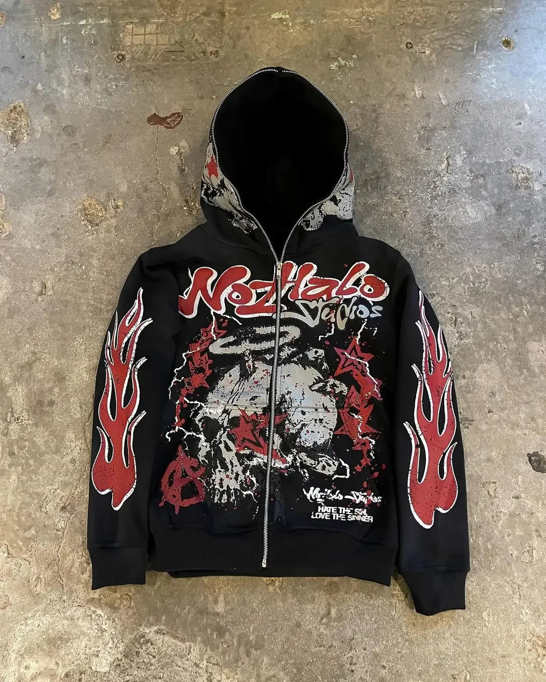 Dark Blaze Sleeve Zip Hoodie