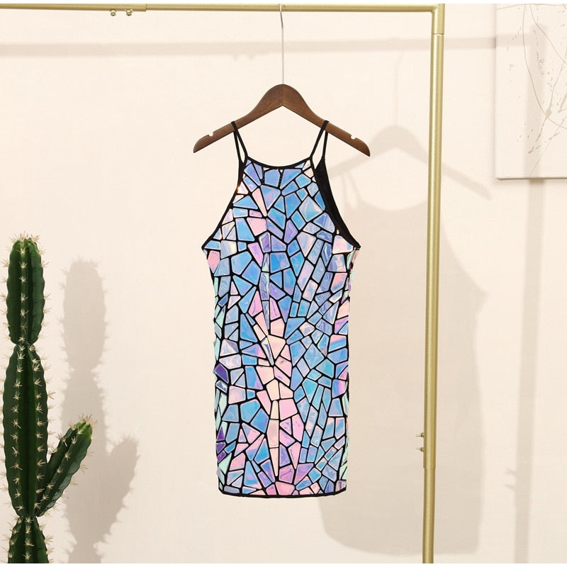 Hello Gorgeous Cut Glass Mirror Mini Dress