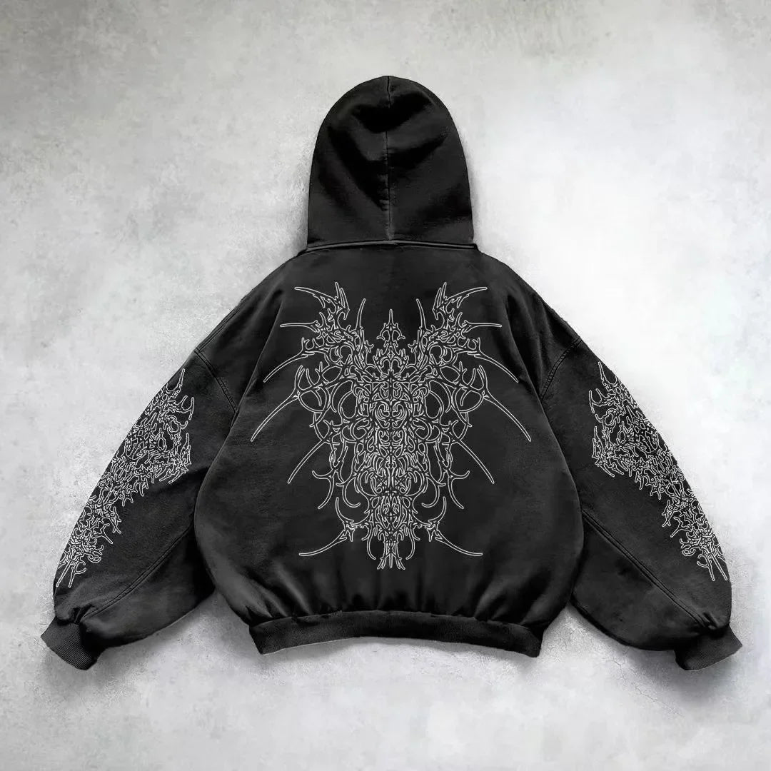 Y2K Mysterious Rap Urban Hoodie