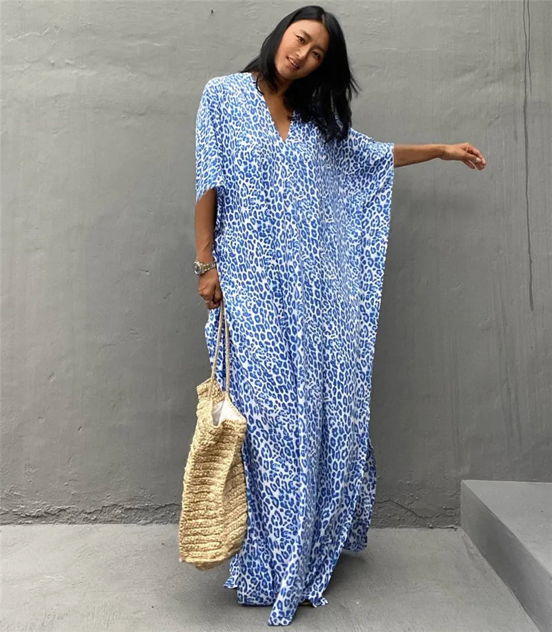 Women Swimsuit Kaftan Tunic Beach Cover Up