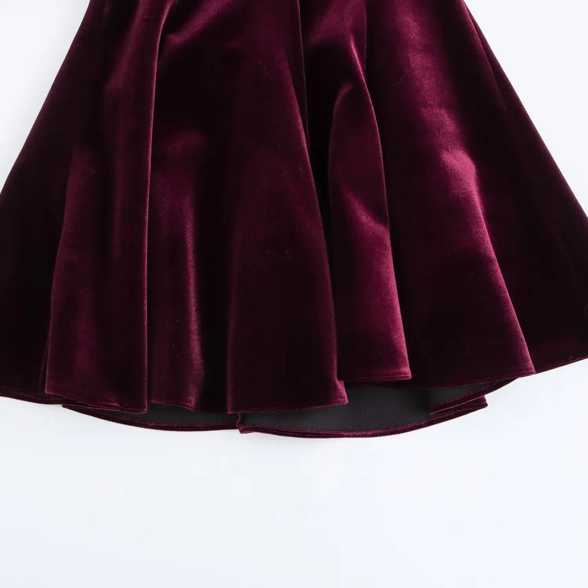 Solid Tank Velvet Mini Dress - View 5