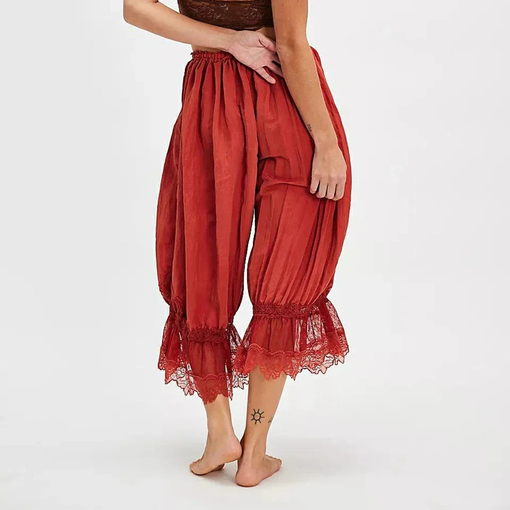 Lace Patchwork Lantern Pant