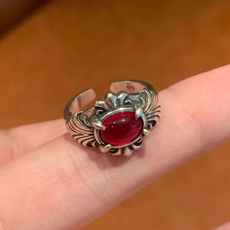 Antique Mysterious Zircon Cross Band