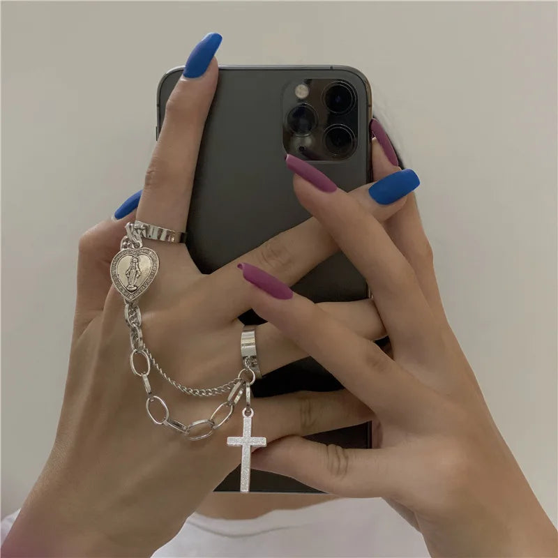 Antique Cross Star Gothic Band