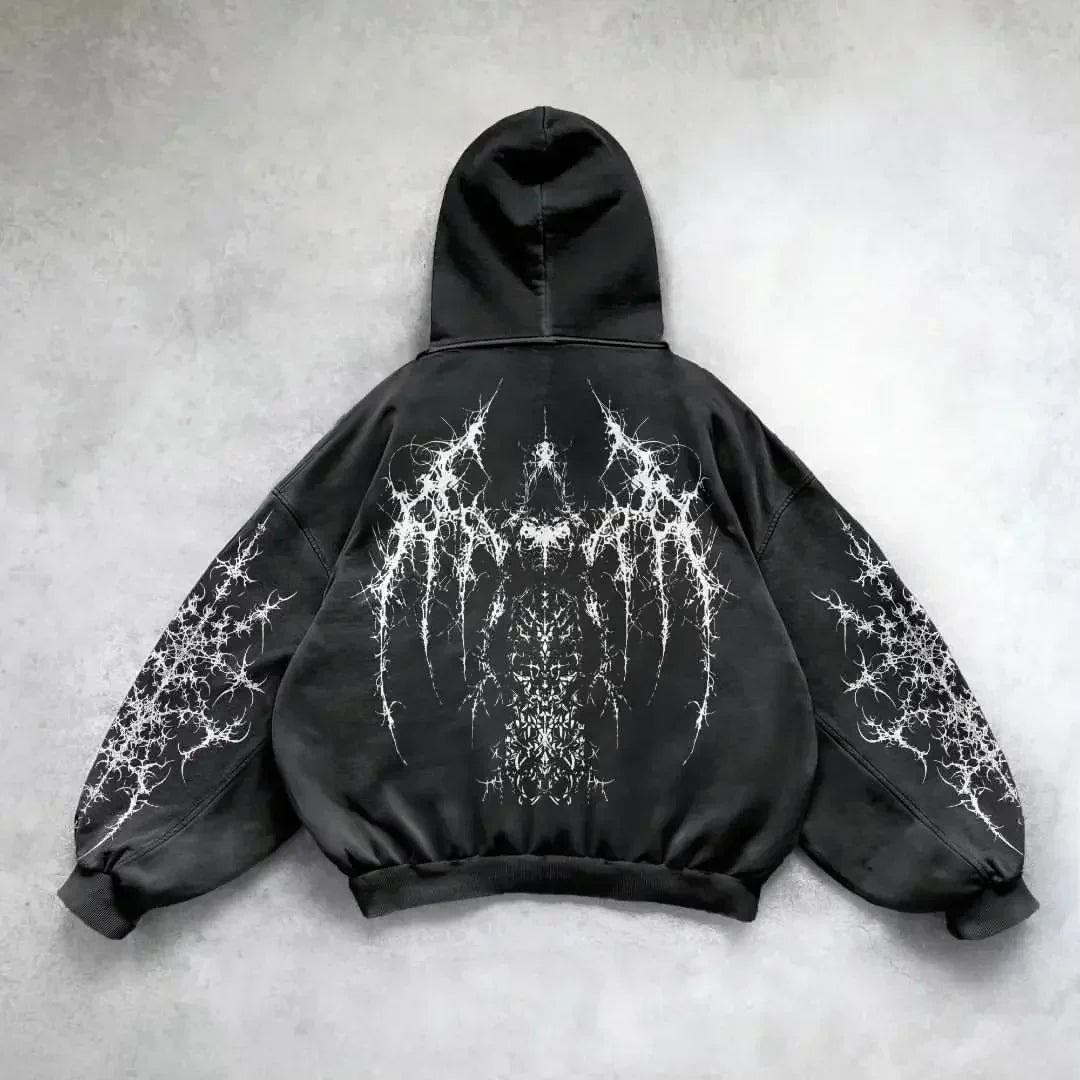 Y2K Mysterious Rap Urban Hoodie