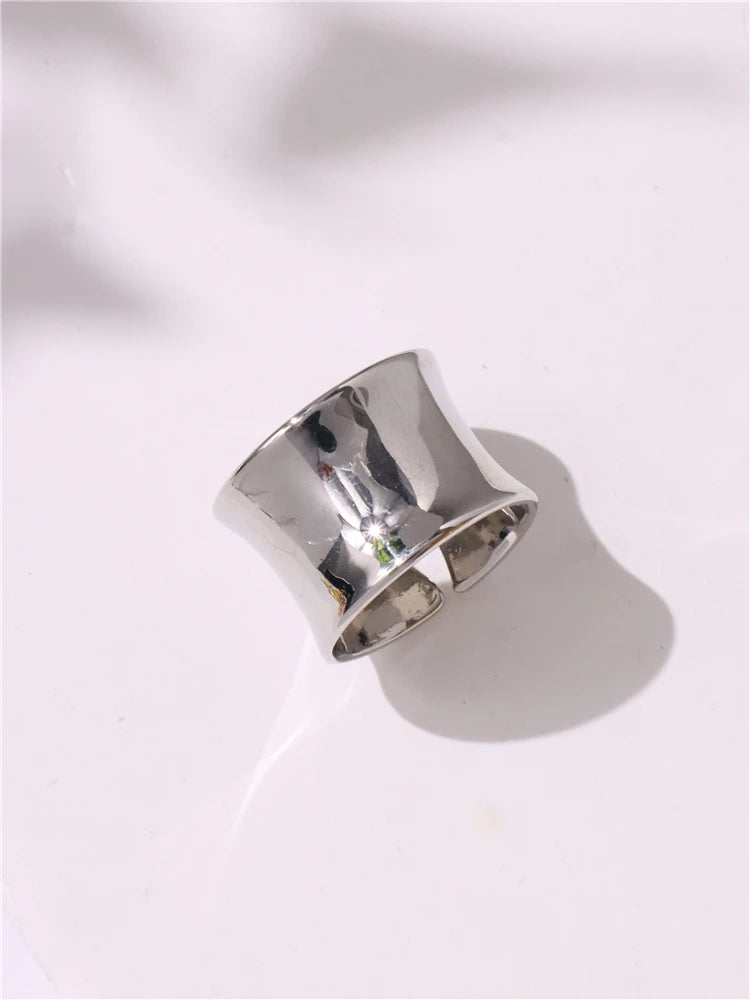 Geometric Gothic Titanium Strong Ring