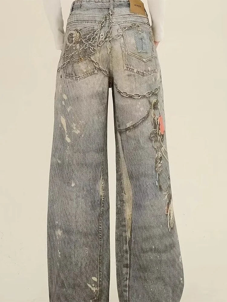 Azure Gothic Baggy Oversize Harajuku Pant