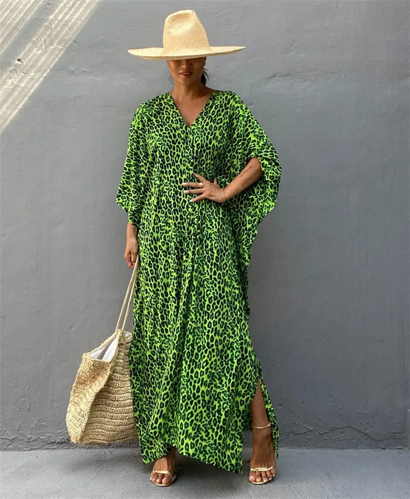 Women Swimsuit Kaftan Tunic Beach Cover Up