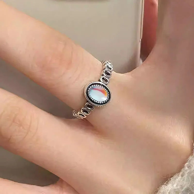 Antique Mysterious Zircon Cross Band