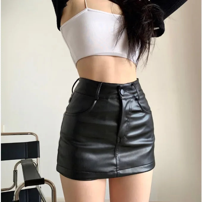 Bodycon High Waist PU Skirt