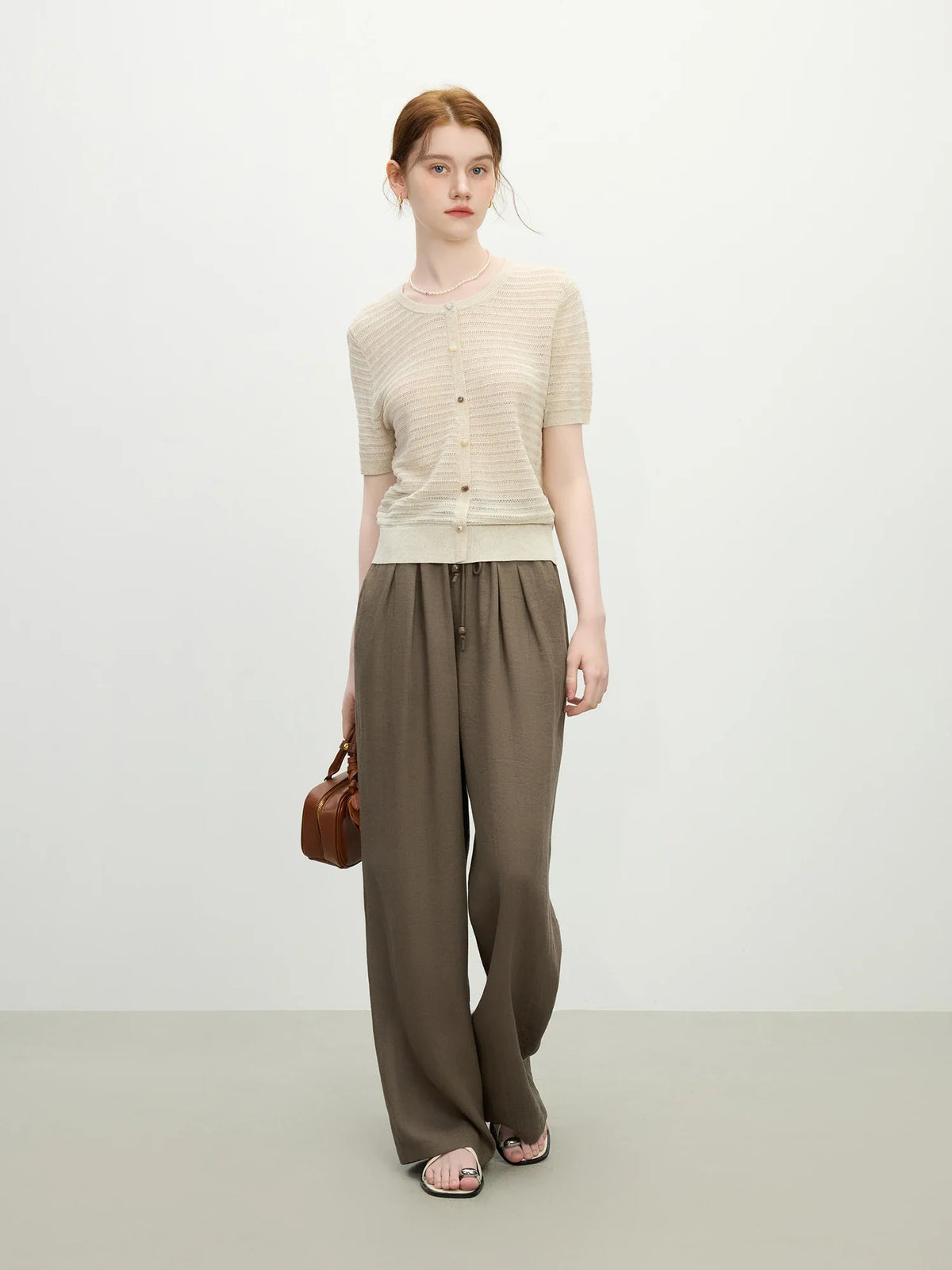 Crochet Knit Linen Vacation Cardigan