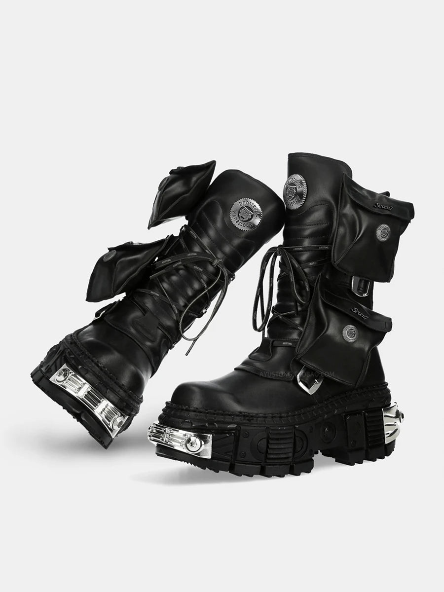 Fresh Punk Platform Gothic Lace Up Boot